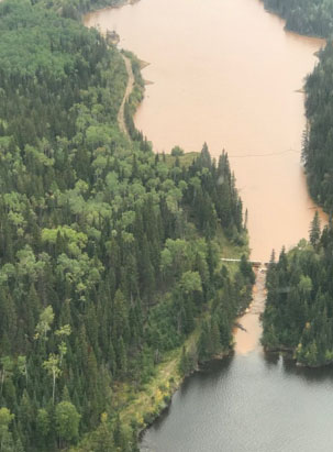 Camp Lake discharge