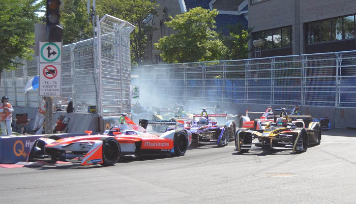 Montreal ePrix-turn one