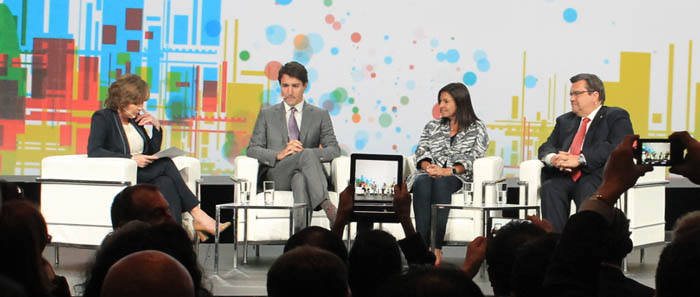 Trudeau, Coderre, Hidalgo at Metropolis 2017